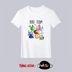 Áo Thun Among Us Hero Team - Áo Hero Team mẫu mới cực đẹp cực ngầu giá rẻ kèm quà tặng