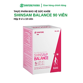Viên uống SHINSAM BALANCE Hỗ trợ giảm bốc hỏa, mất ngủ, suy giảm sinh lý do suy giảm nội tiết tố - SHINPOONG PHARMA