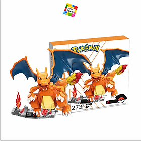 Pokemon Đồ Chơi Lắp Ráp Rồng Charizard 273 Chi Tiết B0108 Cho Trẻ Từ 6 Tuổi