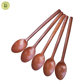 Mua Muỗng Gỗ Ăn Cơm Kiểu Dáng Hàn Quốc Cán Dài Kích Thước 23.5 Cm Bộ Đồ Dùng Bàn Ăn - Đồ Gỗ Nhà Bếp Thương Hiệu Trường Sơn