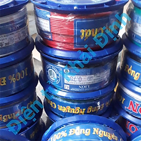 Mua nguyên cuộn 200m dây điện đơn  dây mềm RV VCm (SỢI ĐỒNG NHỎ) 0.5mm kde5253a