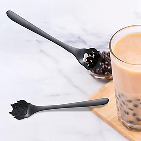 2Pcs Household Coffee Spoons Stirring Spoon Ice Cream Spoon for Dessert