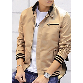 Áo Khoác Kaki Nam Dây Kéo Hàn Quốc Cao Cấp ShopN6 MK14