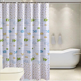 Mua Rèm phòng tắm không thấm nước hình con Cá