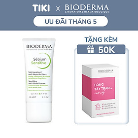 Hình ảnh Kem Dưỡng Chăm Sóc Da Dầu Mụn Nhạy Cảm Bioderma Sébium Sensitive 30ml