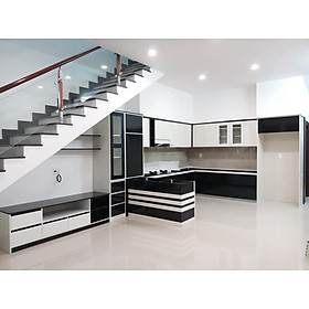 Mua tủ bếp khung nhựa ecoplast cánh arylic nhiều màu sắc chống nước tuyết đối