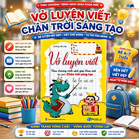 Sách - Combo vở luyện viết lớp 1 - Biên soạn theo chương trình sách giáo khoa mới chân trời sáng tạo