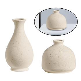 2Pcs Ceramic Vase Decors Decorative Home Decoration Vase Office Ornaments