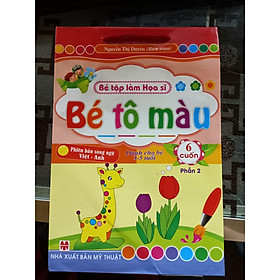 Bé tập làm họa sĩ bé tô màu - túi 6 cuốn - phần 2