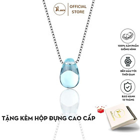 Dây chuyền bạc thời trang thiết kế kiểu ngọc xanh giọt nước ANTA Jewelry - ATJ9001