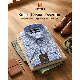 Áo sơ mi tay ngắn Khatoco Sale 430k giá tem (538k) (S-2XL)