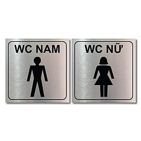 Mua Bảng chỉ dẫn WC  hướng dẫn nhà vệ sinh  toilet nam nữ cho nhà hàng  khách sạn BH