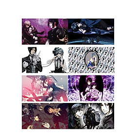 Poster 8 tấm A4 Black Butler Hắc Quản Gia anime tranh treo album ảnh in hình đẹp (MẪU GIAO NGẪU NHIÊN)
