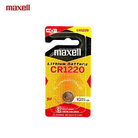 Vỉ 1 Viên Pin CR1220 MAXELL Lithium 3V made in JAPAN - Hàng chính hãng