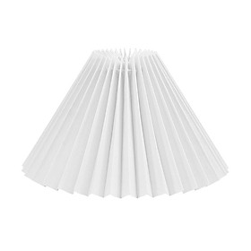 Modern Cloth Lamp Shade Bouffant Lampshade Light Cover Removable White_24cm
