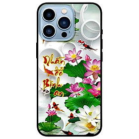 Ốp lưng dành cho Iphone 13 Mini - Iphone 13 - Iphone 13 Pro - Iphone 13 Pro Max - Thư Pháp Nhẫn Sen