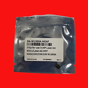 Chíp hộp mực W1360A: Dùng cho hộp mực máy in HP M211d/ M211dw/ M236dw/ M236sdw ( Chíp mưc136A/ W1360A ) - Hàng nhập khẩu