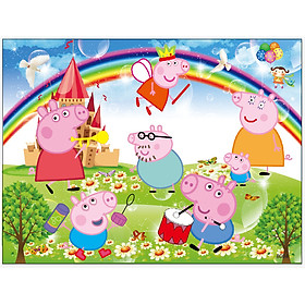 Xếp Tranh Gỗ Rèn Tư Duy Chủ Đề Heo Peppa