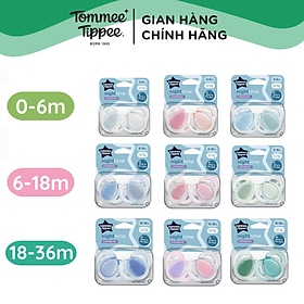 Ty Ngậm Dạ Quang Tommee Tippee Night Time Cho Bé 0-6, 6-18, 18-36 Tháng (Vỉ Đôi)