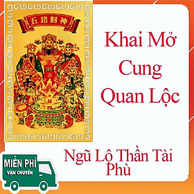 Hình ảnh Ngũ Lộ Thần Tài Phù Kim Bài Thần Tài Đã Trì Chú Mang Tài Lộc Và Sự Thịnh Vượng Đến Mọi Người