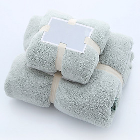 Set 2 Khăn tắm 34x75+70x140,siêu thấm chất liệu 100 cotton 120g+450g -143