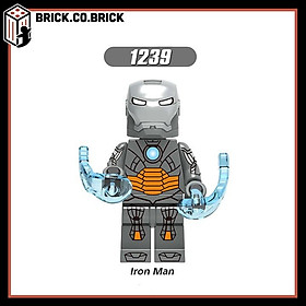 Xếp hình Lắp ráp Mô hình minifig Siêu anh hùng Super heroes bộ 8 Nhân vật Iron man Áo Giáp X0255 - X-1239