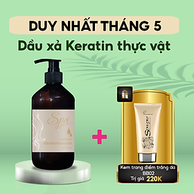 Dầu Xả Keratin Thực Vật 100% Vegan Chuẩn SPA Chăm Sóc Tóc Chuyên Nghiệp SPAPRO (500ml/1000ml)