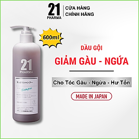 Combo Dầu Gội Sạch Gàu Ngứa + Dâu Xả Giảm Rụng Tóc Pharma 21 Nhật Bản - Chai 600ml