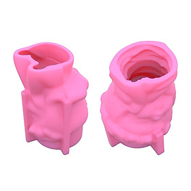 Cute Silicone Mold Epoxy Resin Flower Pot Mould Crafts Making