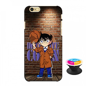 Ốp lưng nhựa dẻo dành cho iPhone 6S in hình Conan Detective - Tặng Popsocket in logo iCase - Hàng Chính Hãng