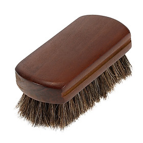 Men's Beard Brush Natural Horse Hair Mustache Shaving Brush Facial Hair Brush Wooden Handle