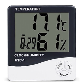 Mua Đồng Hồ Đa Năng HTC-1: Đo Nhiệt Độ   Độ Ẩm Và Báo Thức