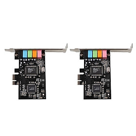 2 Xpcie Thể Hiện 5.1Ch CMI8738 Card Âm Thanh W/Nét Chân Đế
