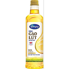 Dầu gạo lứt Simply 1L