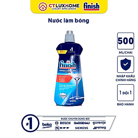 Nước làm bóng Finish 500ml dành cho máy rửa bát - Hàng chính hãng