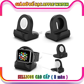 Mua Giá đỡ sillicon dẻo dành cho sạc Apple Watch - đen (không kèm cáp sạc)
