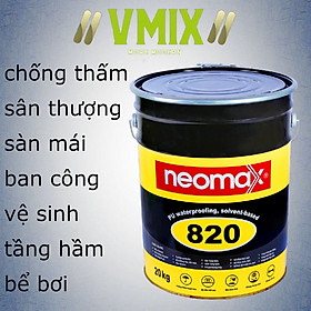 [8kg] Chống thấm sân thượng ban công sàn mái bê tông vệ sinh tường ngoài chống thấm siêu đàn hồi gốc polyurethane Neomax820. - CHỐNG THẤM NEOMAX