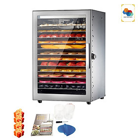Mua Máy Sấy Thực Phẩm Inox 12 Khay HTG ST06 Sấy Khô Hoa Quả  Thịt Cá  Rau Củ  Có Tia UV  Hàng Chính Hãng
