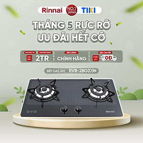 Mua Bếp gas âm Rinnai RVB-2BG(D)N mặt bếp kính và kiềng bếp men - Hàng chính hãng.