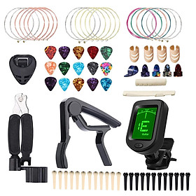 Acoustic Guitar Accessories Kits Lightweight Guitar Tuner Guitar Accessories