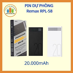 Mua Sạc dự phòng REMAX RPL-58 20.000mAh (BM-01668) - Hàng chính hãng