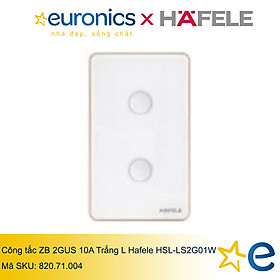 CÔNG TẮC ZB 2GUS 10A TRẮNG L HAFELE HSL-LS2G01W 820.71.004