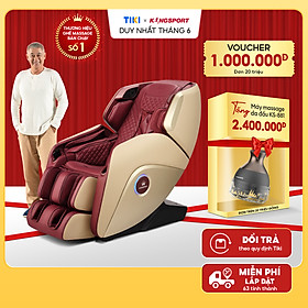 Ghế massage KINGSPORT G50 cao cấp con lăn 3D với 18 bài tập, chế độ quét cơ thể thông minh, đo chân tự động