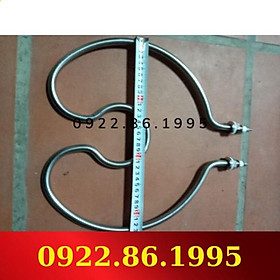 Điện trở đun nước, nồi tráng bánh cuốn, gia nhiệt nước dạng tim 27cm 3kw 220v hàng nhập