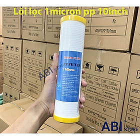 Combo 10 Lõi lọc nước 10 inch 1 micron pp sợi bông cao cấp ( lõi vằn )