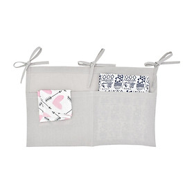 Newborn Baby Crib Hanging Bag Baby Diaper Infant Toy Diaper Pocket Bedding Set Multi-Function Storage Bag Organizer