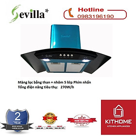 Máy Hút Mùi SEVILLA SV-180 - Chính Hãng