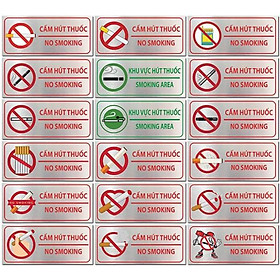 Cấm hút thuốc, biển báo No smoking, bảng báo No smoking, bảng cấm hút thuốc, khu vực hút thuốc giá tốt nhất