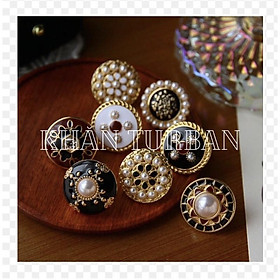 Hoa tai vintage phong cách retro cổ điển nữ tính - Khăn turban