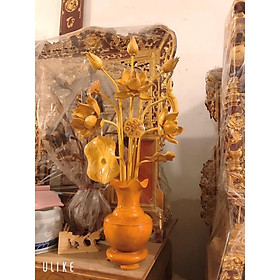 Mua hoa sen thờ- gỗ mít